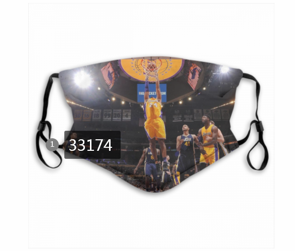 2021 NBA Los Angeles Lakers #24 kobe bryant 33174 Dust mask with filter